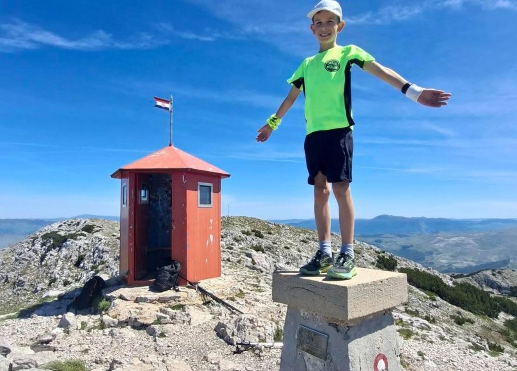 Ivan Bubić na najvišem vrhu Hrvatske